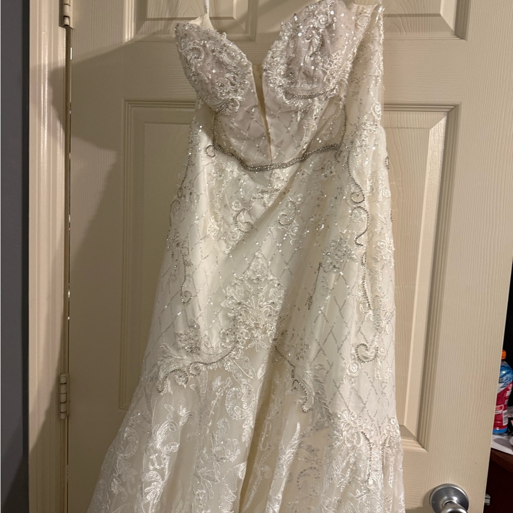 Elegant Beaded Lace Gown-Wedding Dress